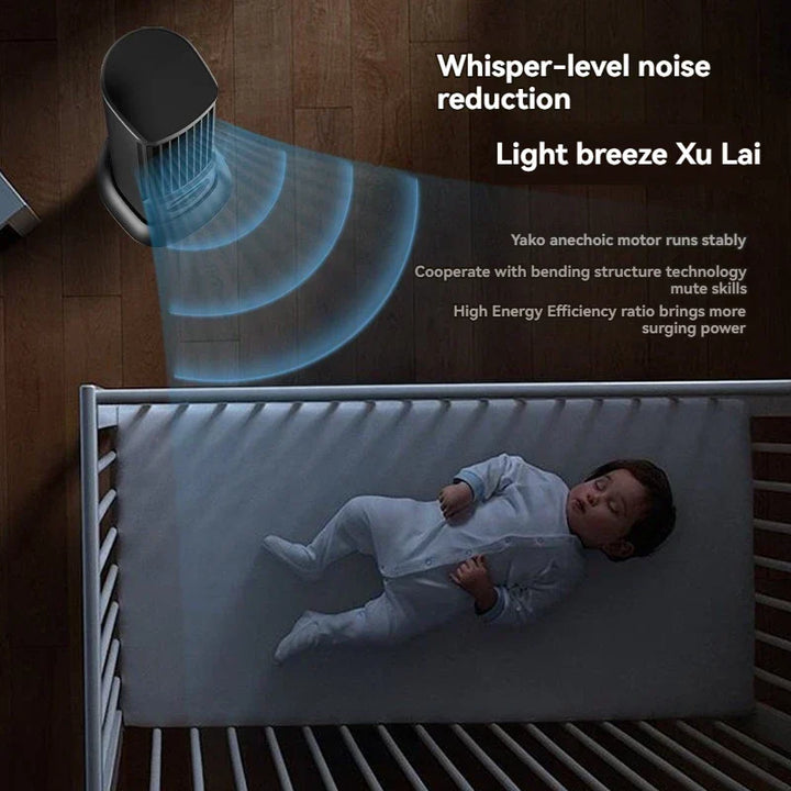 BowLift | Towerless Ultra Cool Air Conditioning Desktop Fan