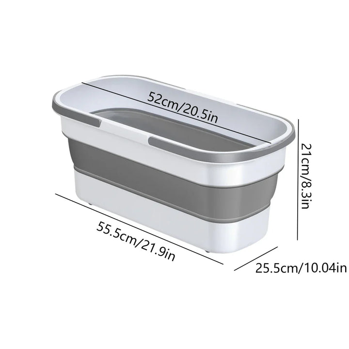 BowLift | Foldora Foldable Rectangular Wash Basin | Portable Bucket with Large Capacity | For Camping, Household & Travel