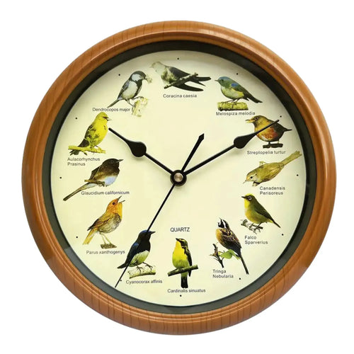BirdSong Clock – 10 Inch Wall Clock for Stylish Interior Bowlift