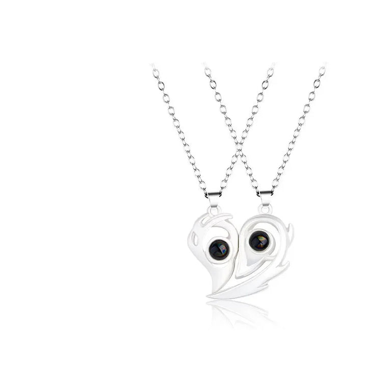 BowLift | I Love You Magnetic Projection Couple Necklace Set
