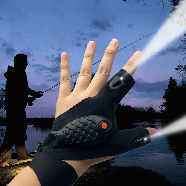 BowLift | Rechargeable Fingerless Repair Fishing LED Gloves