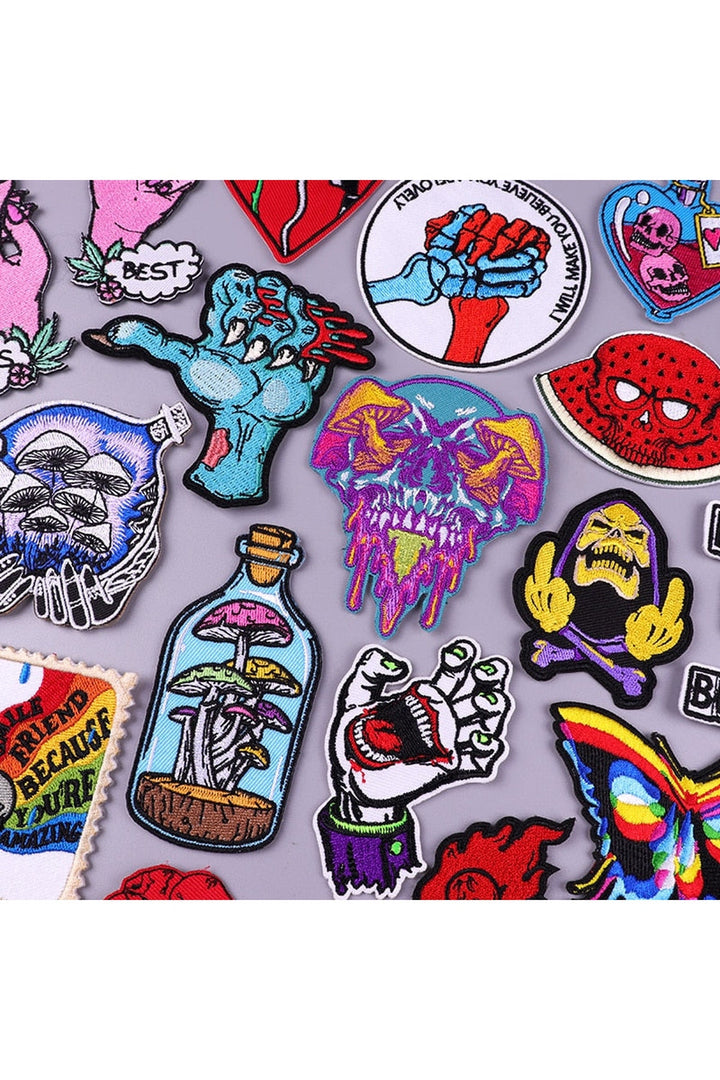 Punk Embroidery Patch Set | Bowlift