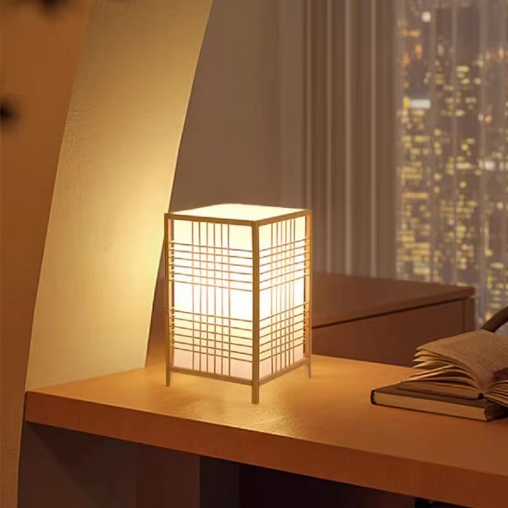 BowLift | Zen-Inspired Bamboo Table Lamp for Bedroom and Living Room