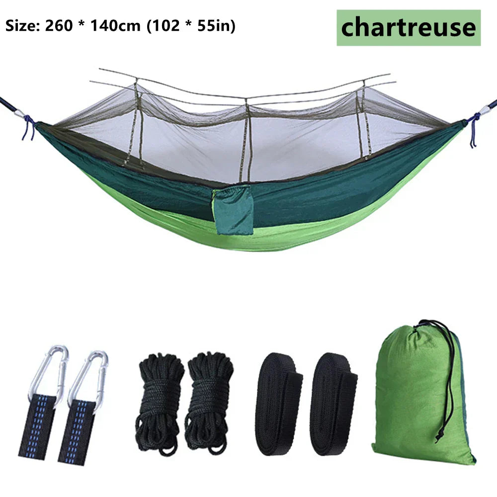 BowLift | NatureRest Hammock | Integrated Mosquito Net | Compact & Breathable