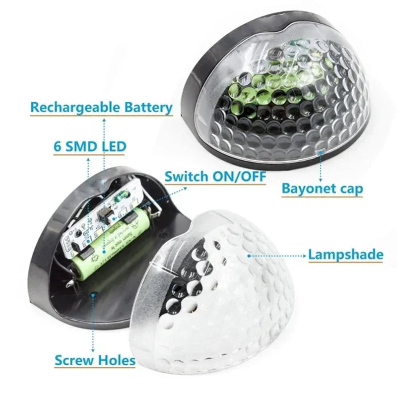 BowLift | Outdoor Waterproof Solar LED Patio Wall Lamp