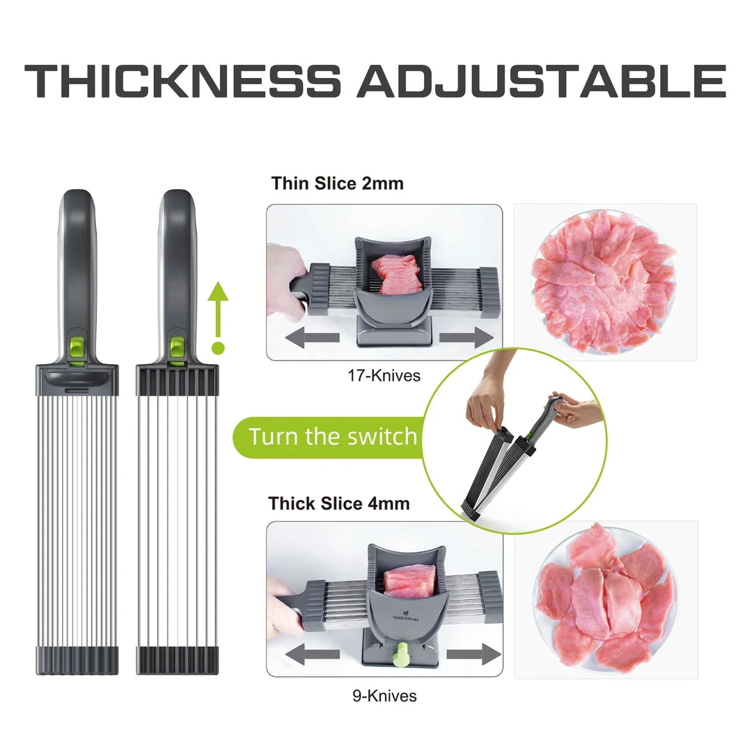 BowLift | Multifunctional Stainless Steel Manual Meat Cutter Tool