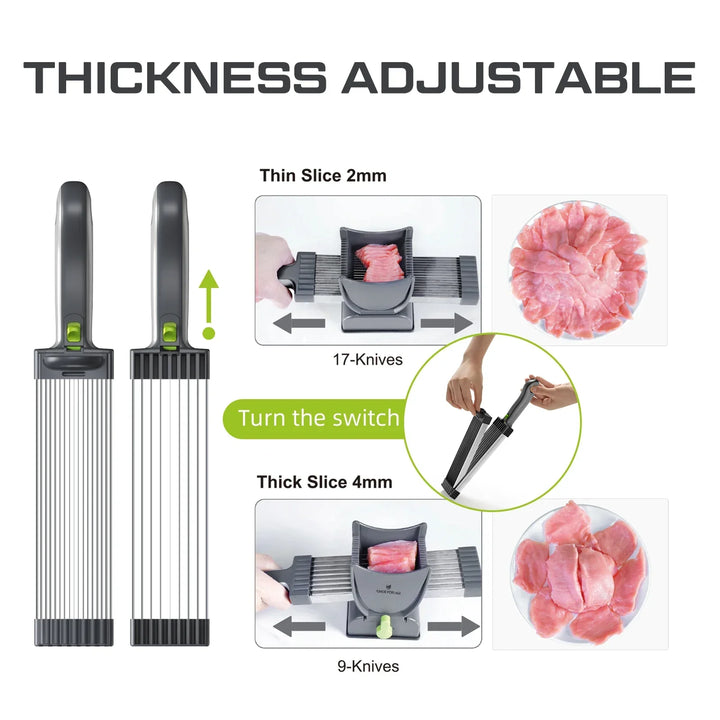 BowLift | Multifunctional Stainless Steel Manual Meat Cutter Tool