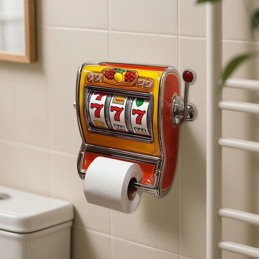 BowLift | Slot Machine Toilet Roll Holder