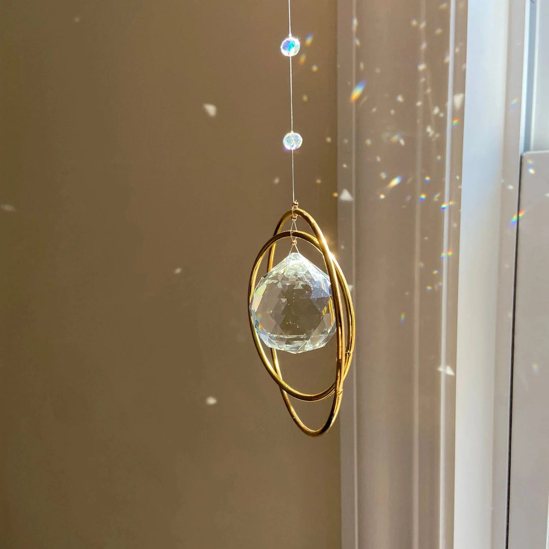 BowLift | Sun catcher LumiAmor | Crystal pendant with rainbow effect | Romantic gift with message