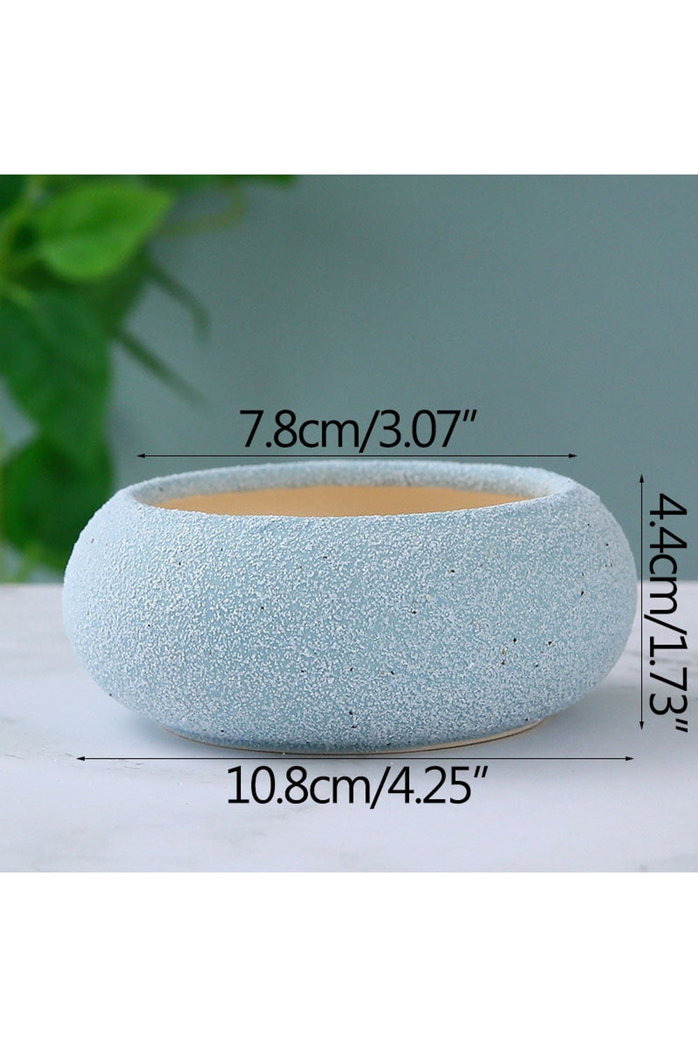 Frosted Stone Flower Pot | Bowlift