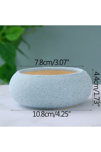 Frosted Stone Flower Pot | Bowlift