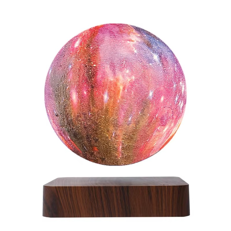 BowLift | Floating 3D Printed Galaxy Lamp with Magnetic Levitation Base – 5.5 Inch