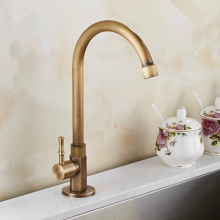 BowLift | Brass kitchen faucet