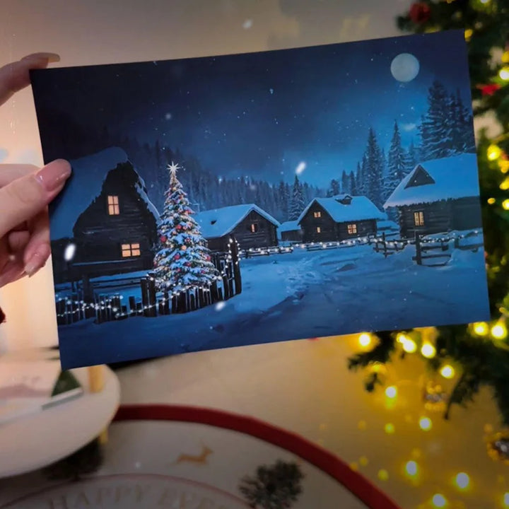 BowLift | Warm Glow Hidden Flame Reveal Mystical Winter Postcard