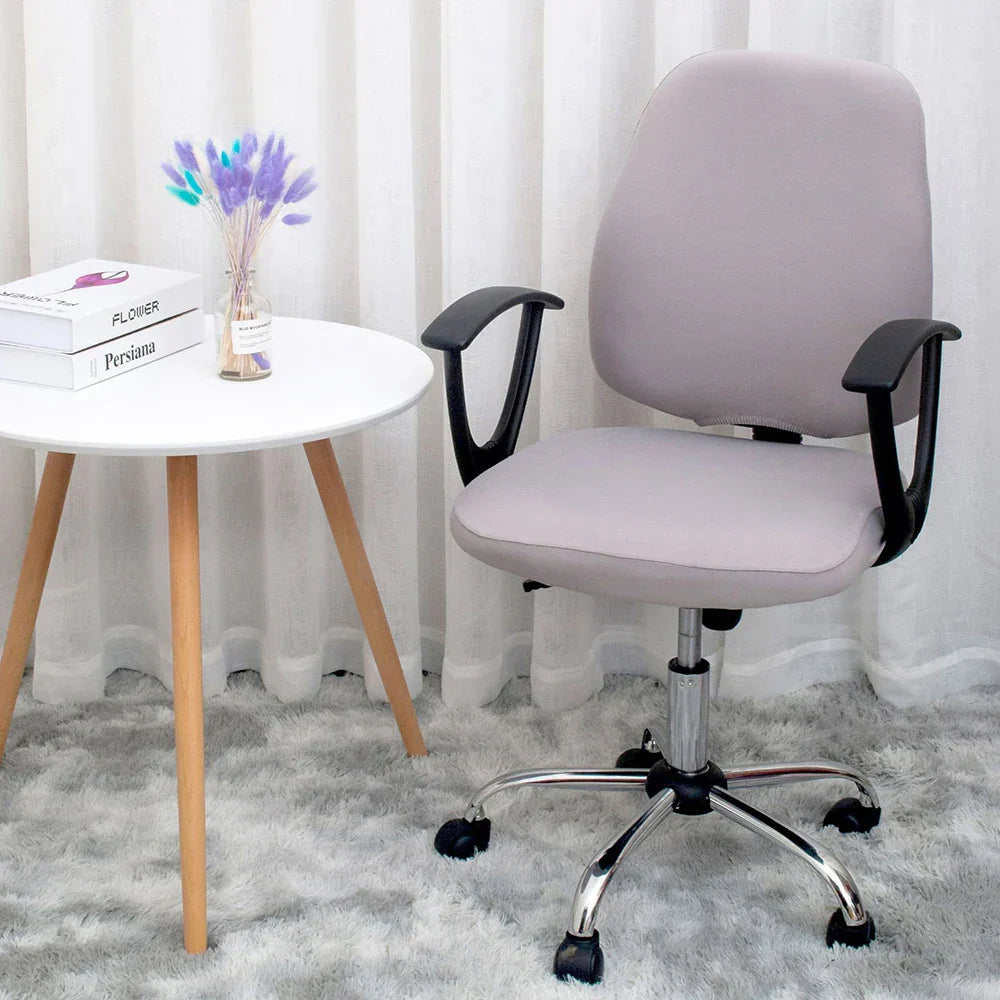 BowLift | 2-piece Split Office Rose Chair Covers