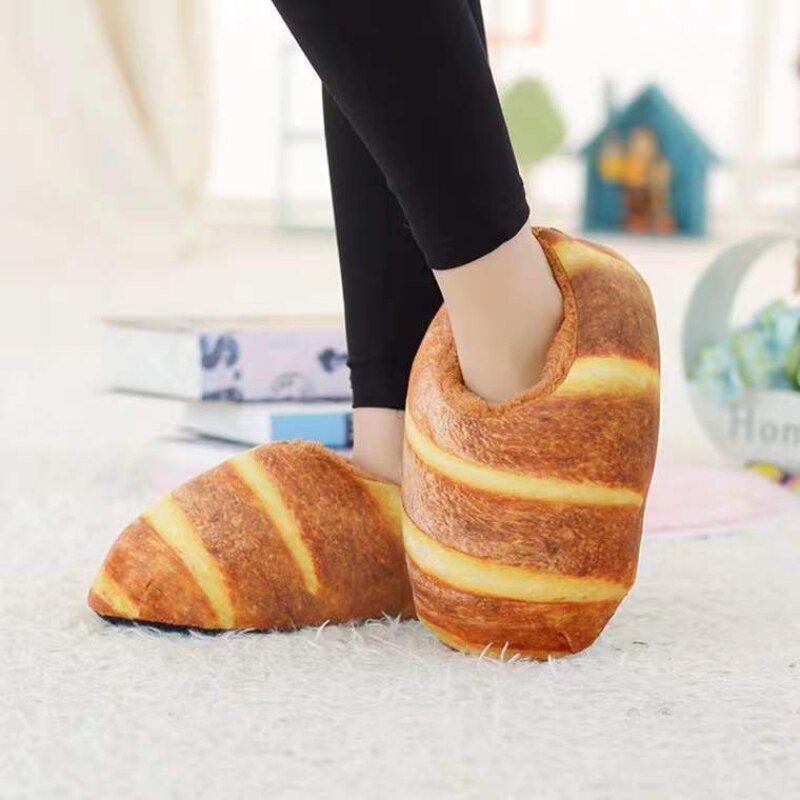 BowLift | Creative Toast Bread Winter Slippers
