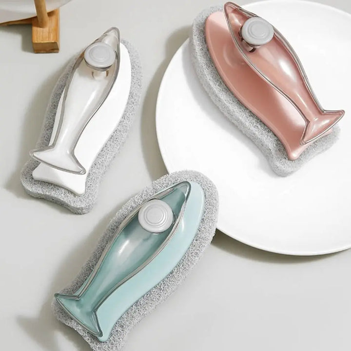 BowLift | Soap Dispenser Dolphin-Shaped Kitchen Brush