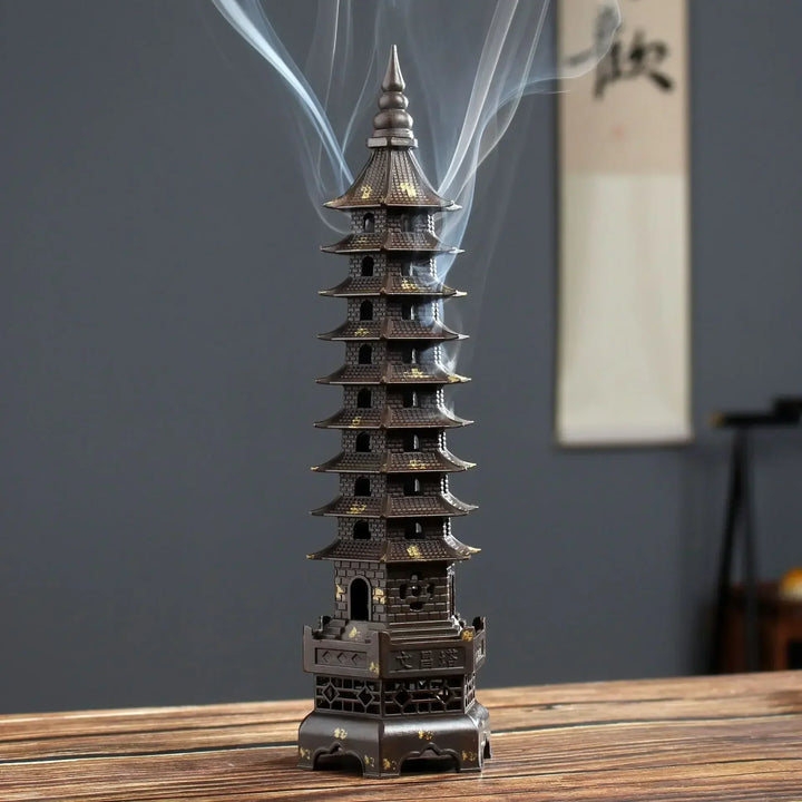 BowLift | Zen Tower-Style Smoke Waterfall Incense Burner