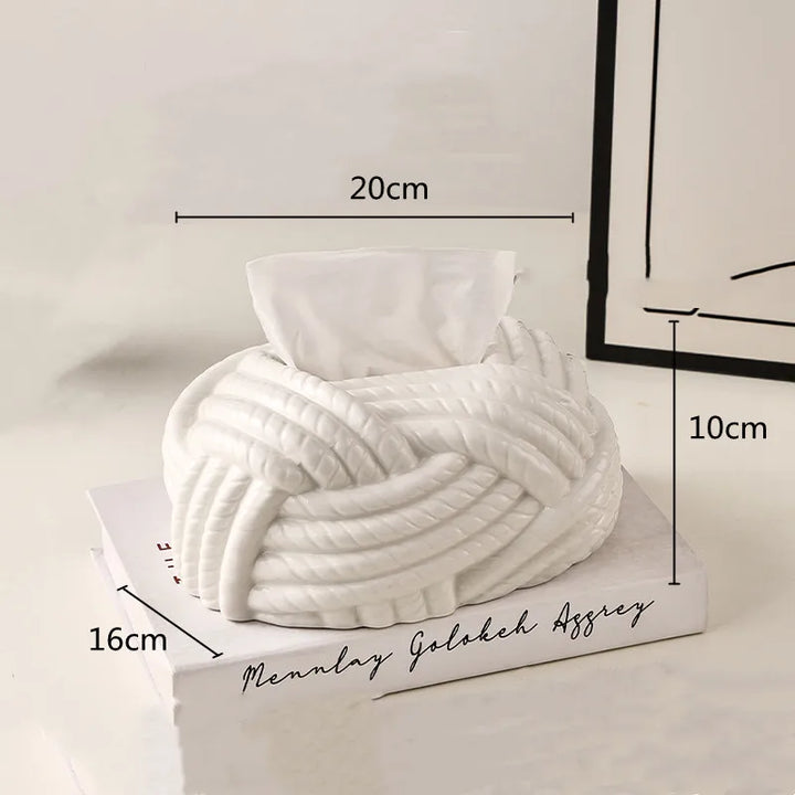 Ceramic Knot Tissue Holder | Bowlift