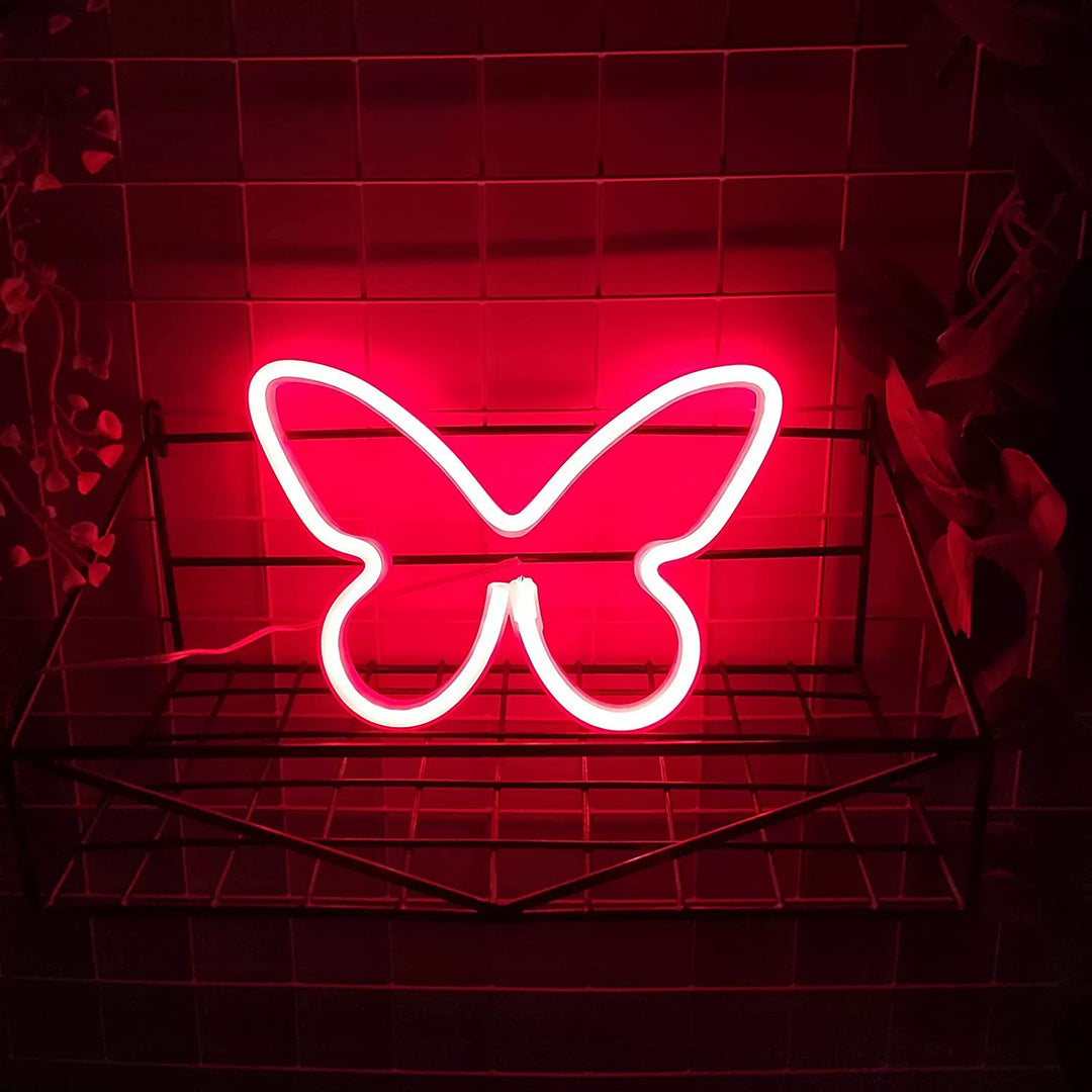 LED Butterfly Neon Wall Light