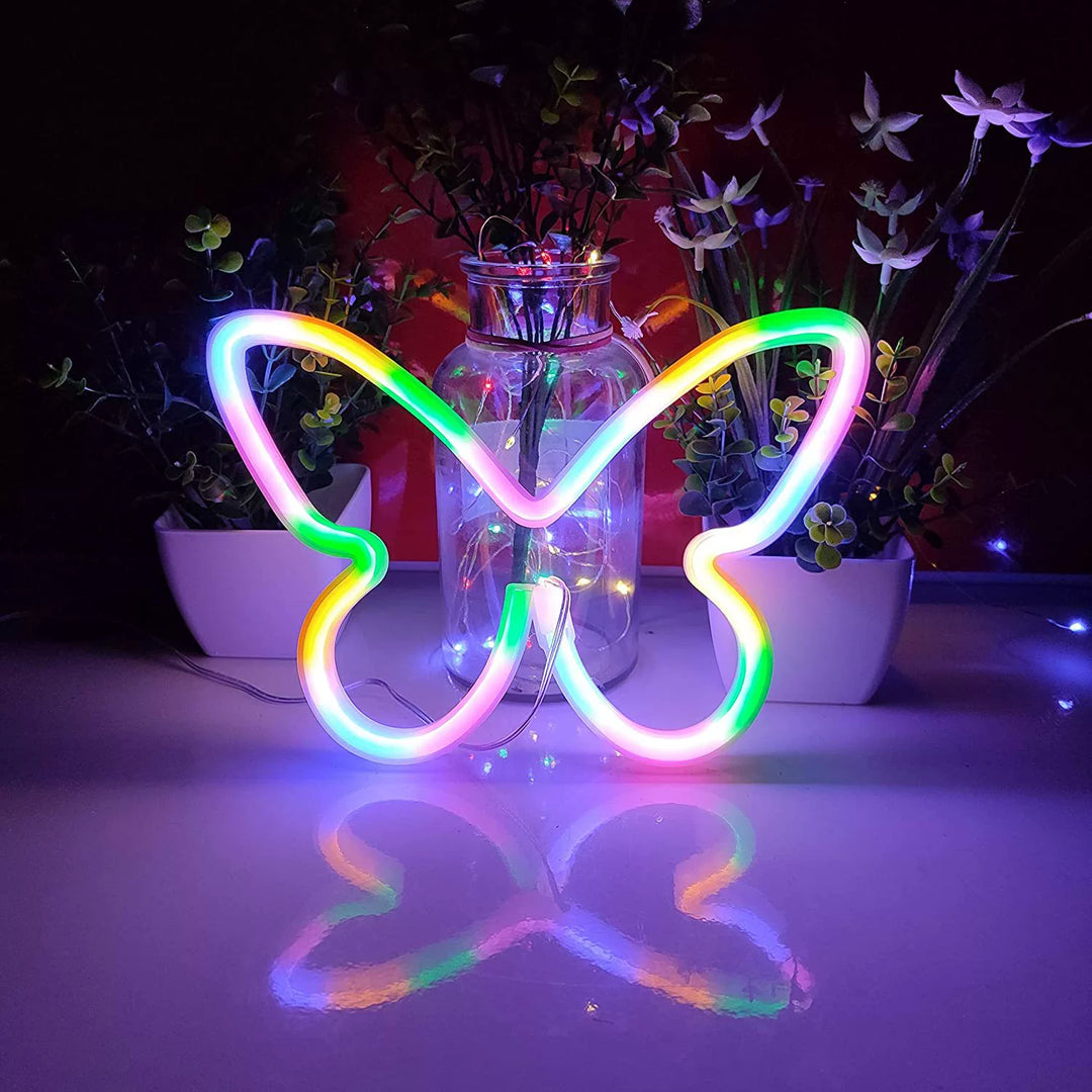 LED Butterfly Neon Wall Light