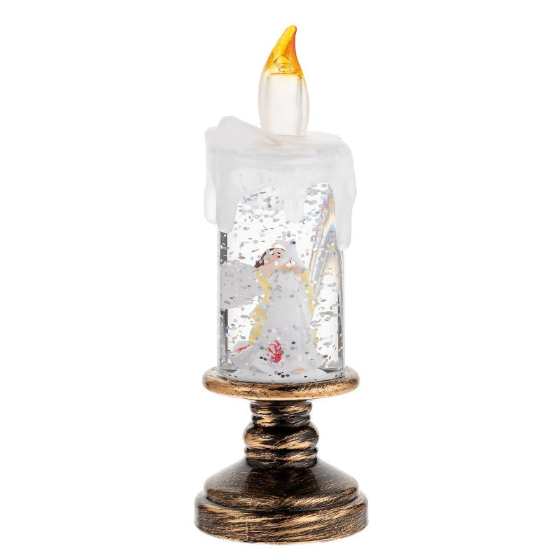 Creative Snowflake Crystal Ball Candle Light