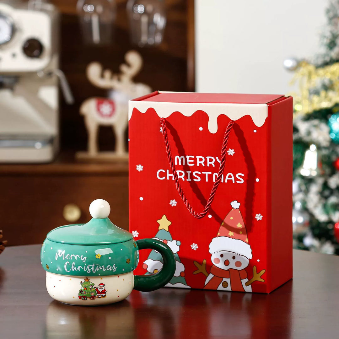Cute Cartoon Santa Claus Ceramic Mug