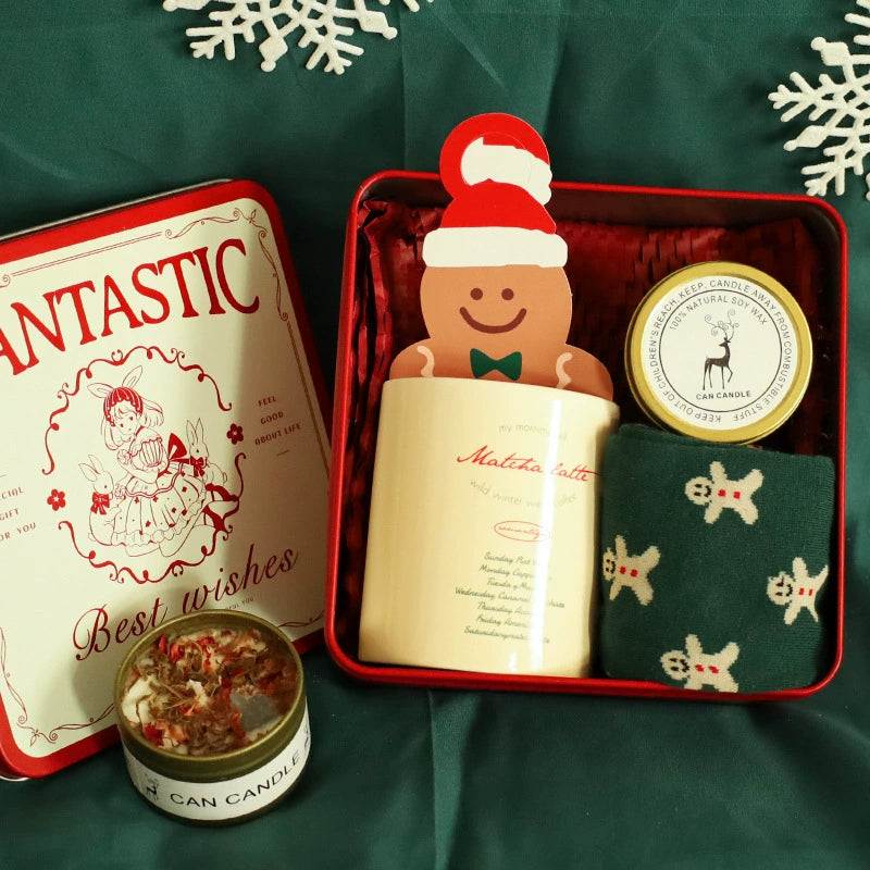 Premium Christmas Milk Cup Scented Candle Gift Set