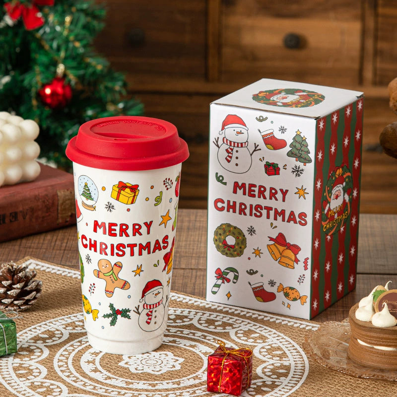 Cute Ceramic Christmas Coffee Mug