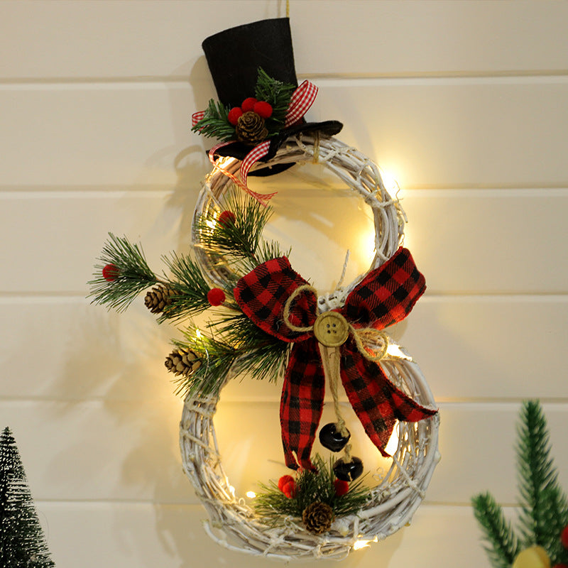 Christmas LED Lighted Vine Door Wreath