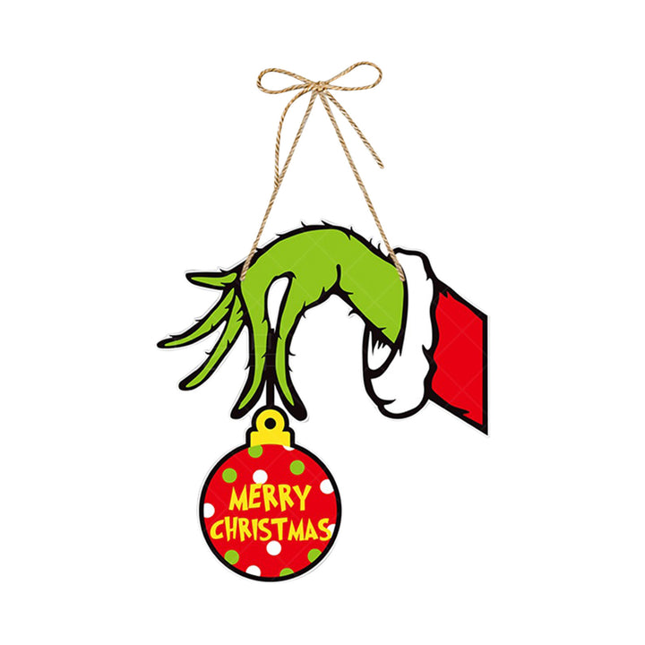 Grinch Christmas Wall Door Hanging Sign