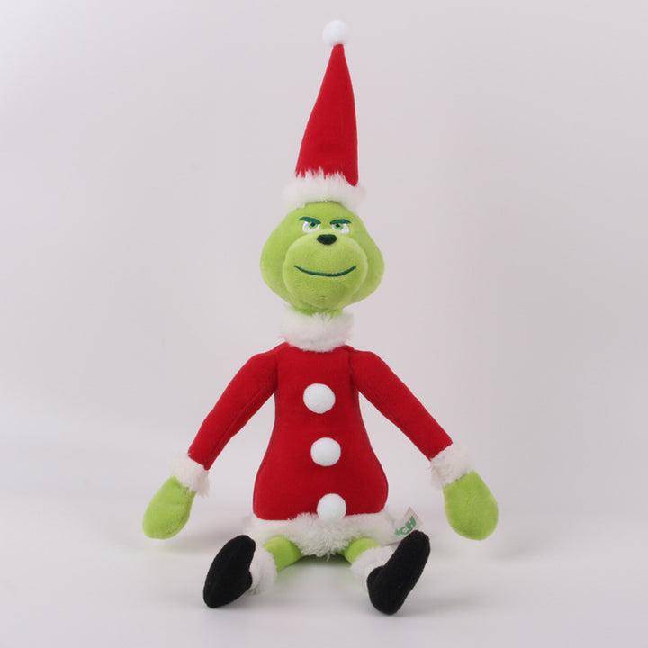 Green Plush Grinch Christmas Doll