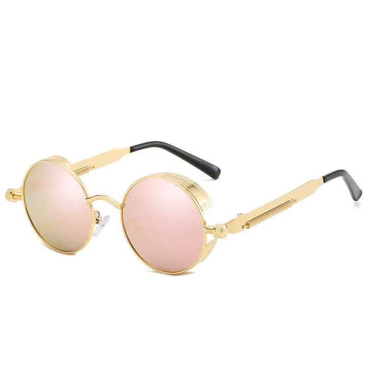 BowLift | Vintage Round Steampunk Sunglasses Polarized UV400
