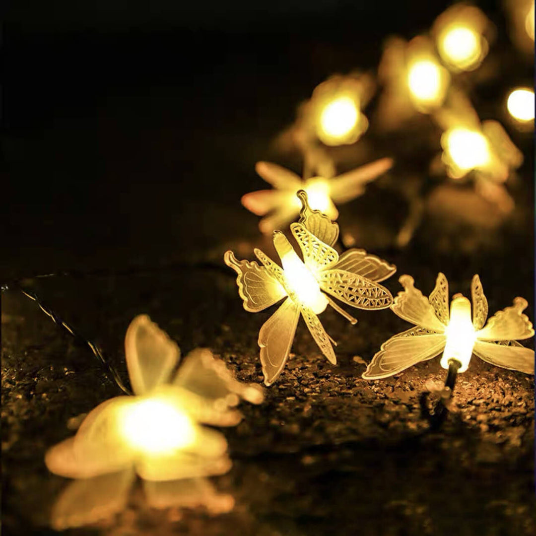 BowLift | Modern Creative Butterfly Outdoor Patio Garden LED String Lights