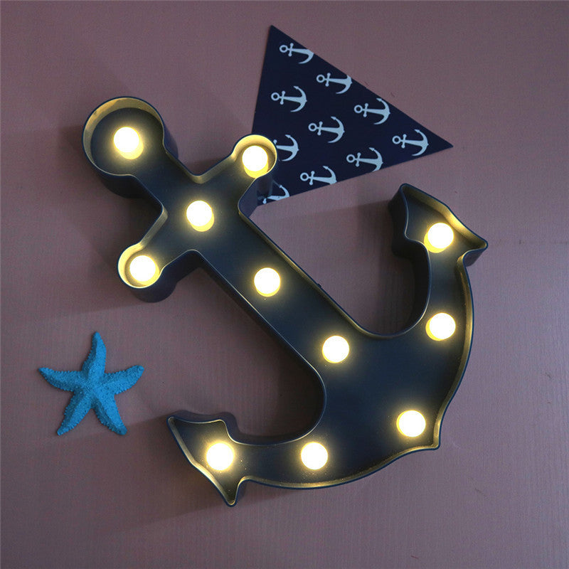 BowLift | Scandinavian modern Boat Anchor ABS Battery LED Wall Sconce Lamp