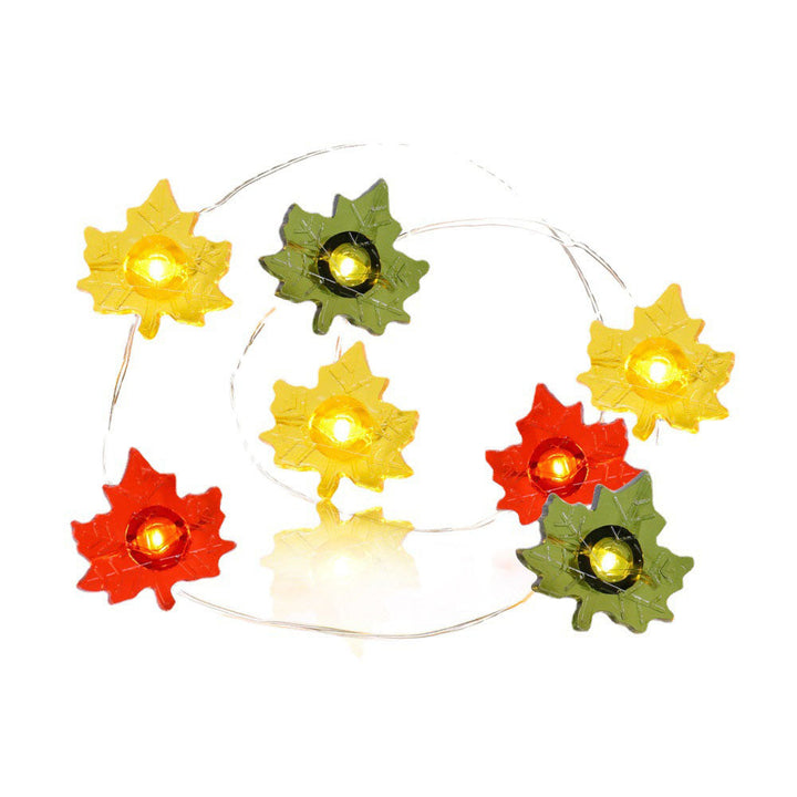 BowLift | Modern Thanksgiving Maple Acorn Pumpkin Decoration 30 LED String Lights