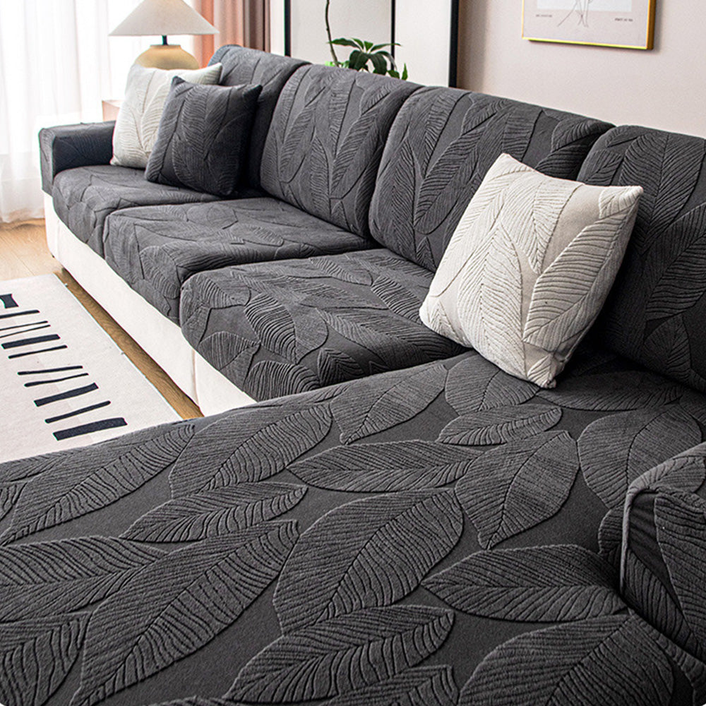 BowLift | Waterproof Sofa Cover with Tropical Leaf Pattern – Elastic and Scratch Resistant – Full Protection for Sofas