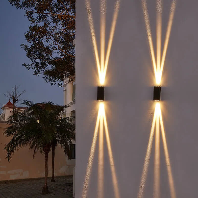 BowLift | Modern Waterproof LED Outdoor Wall Light – Rectangular Aluminium Fixture