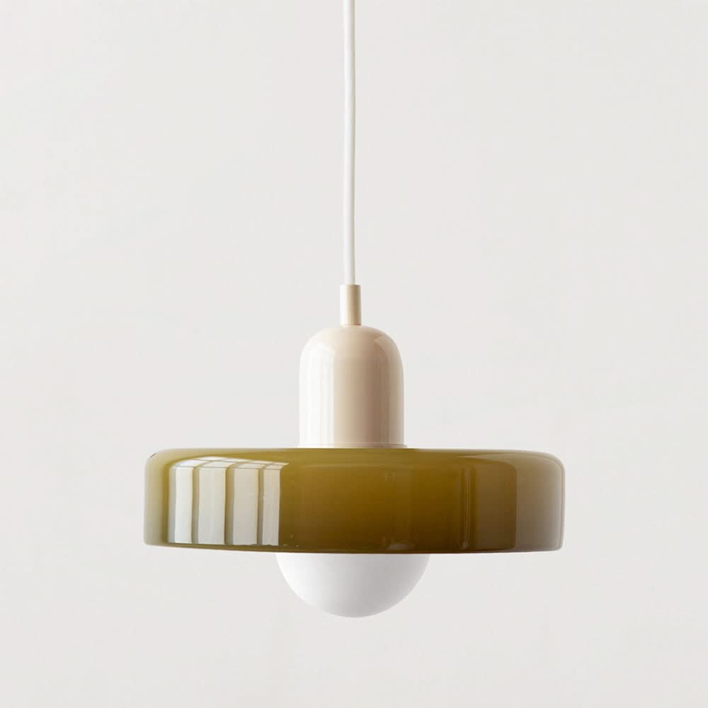 BowLift | Bauhaus Colored Glass Pendant Light