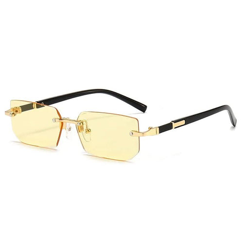 BowLift | Rectangular rimless sunglasses with UV400 protection