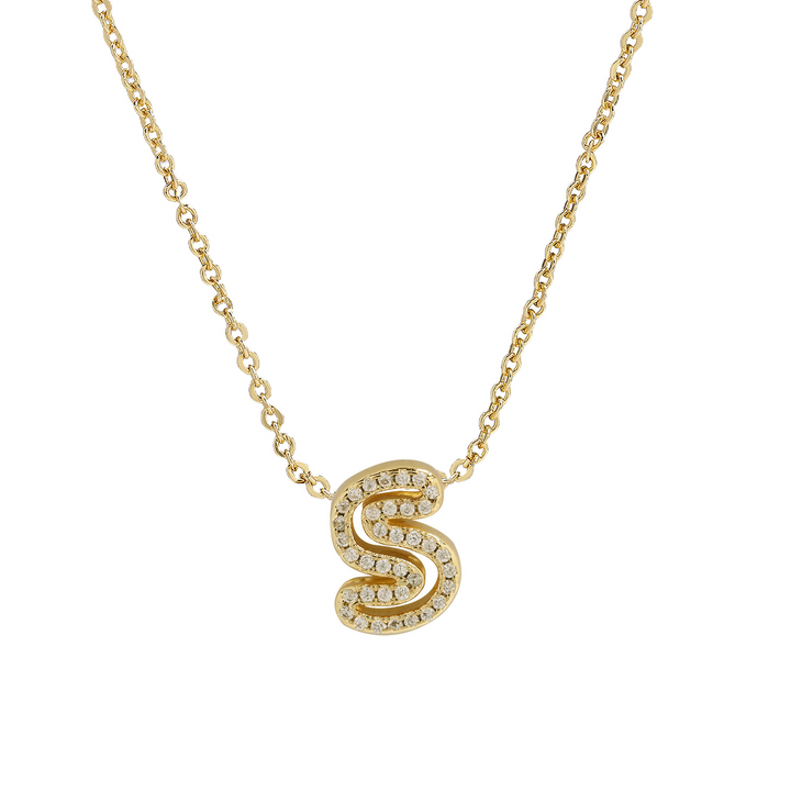 BowLift | Dazzling Diamond Initial Necklace