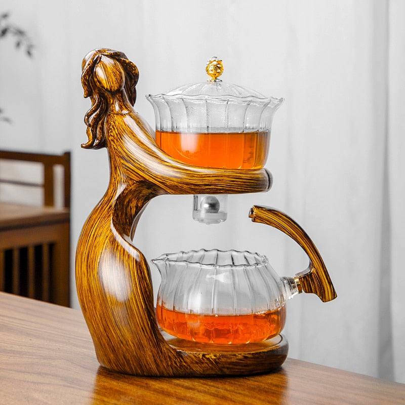 BowLift | Dreamy Mermaid Wooden Teapot