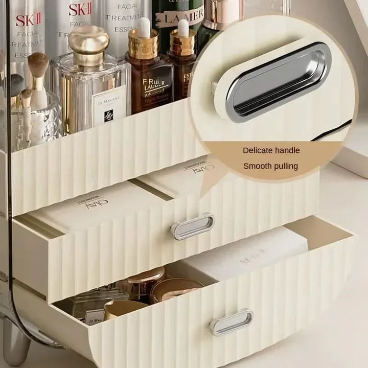 BowLift | Rechargeable Cosmetic Organizer – Transparent Dustproof Makeup