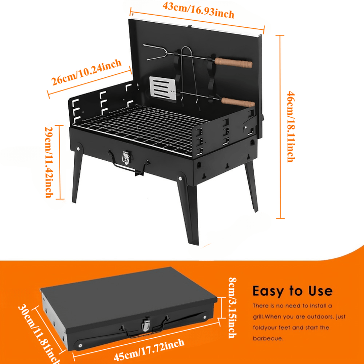 BowLift | Folding Steel Grill for Mobile BBQ & Spontaneous Grilling Fun
