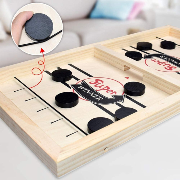 Wooden Table Hockey Game for Families Bowlift