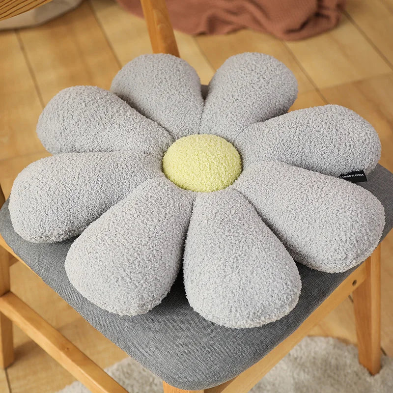 Boucle Plush Flower Cushion | Bowlift