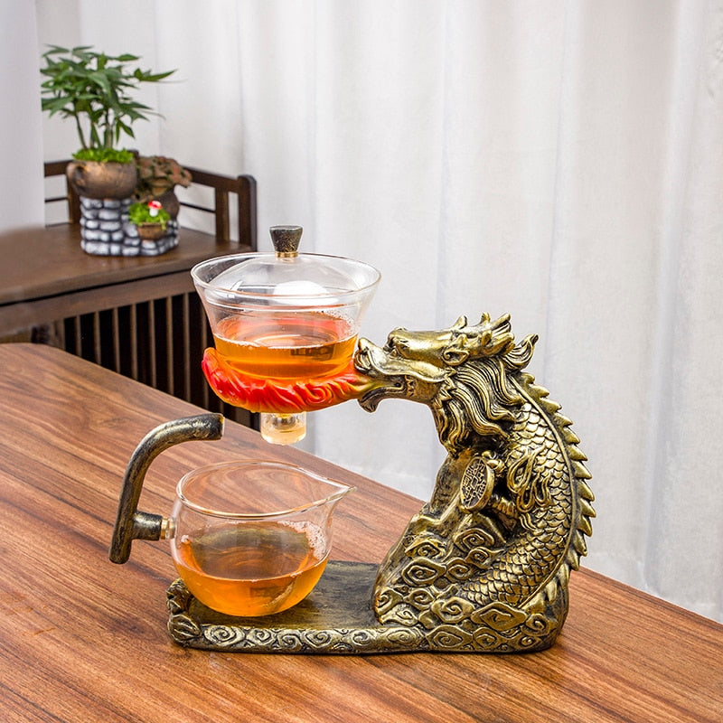 BowLift | Mystic Golden Dragon Teapot