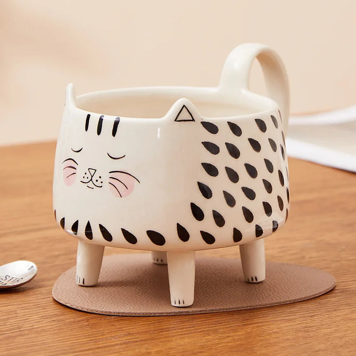 BowLift | Happy Cat Long Legs Ceramic Mug