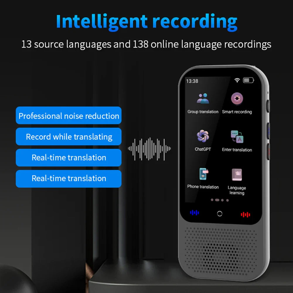 BowLift | Portable Voice Translator Device with 138 Languages and Offline Support
