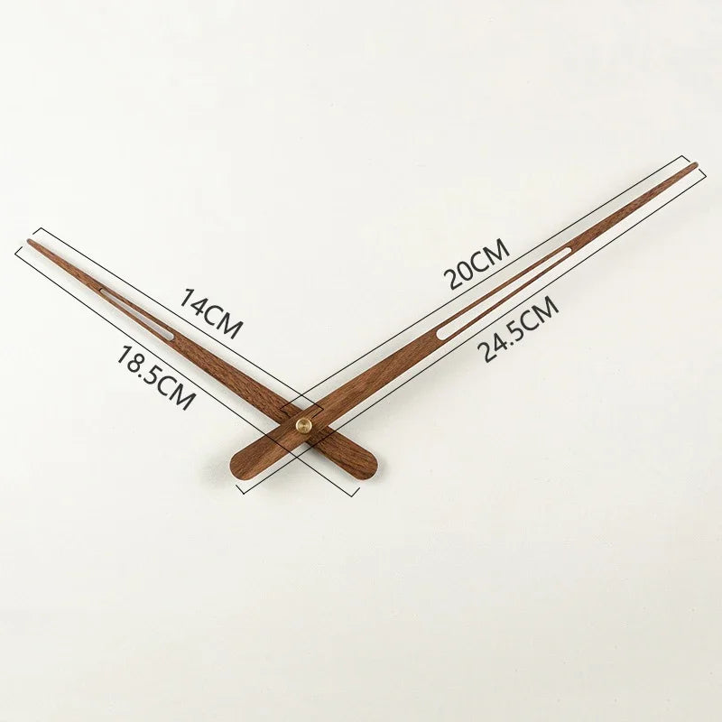 WoodSphere Clock - Large DIY Wall Clock with Walnut Wood Bowlift